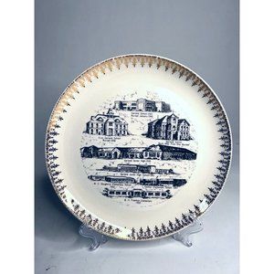 Garland Texas History of Schools Souvenir Plate Gold Edge